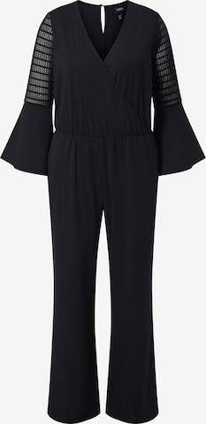 Ulla Popken Jumpsuit in Schwarz: Vorderseite