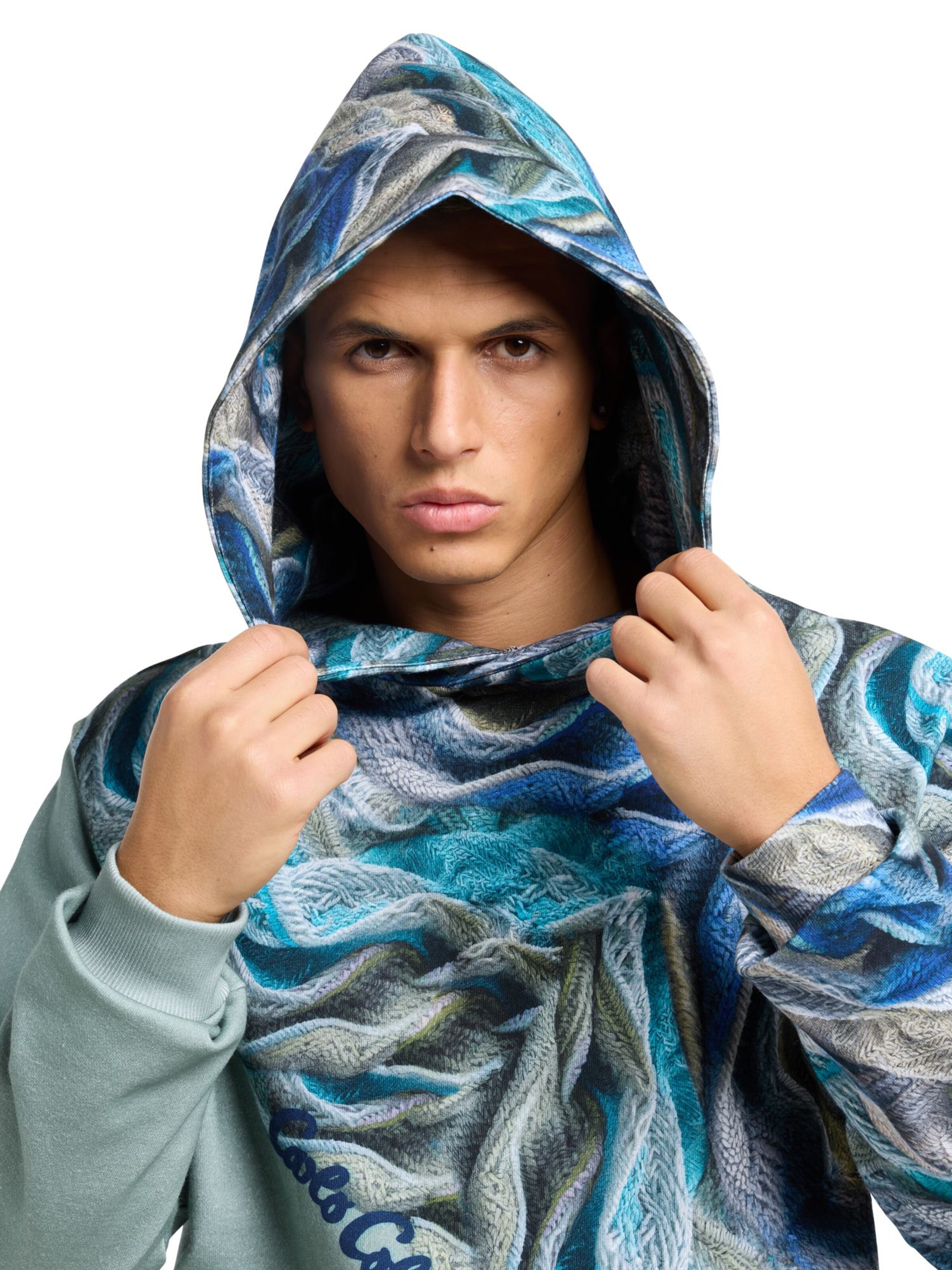 Carlo Colucci Sweatshirt 'Draicchio' in Groen