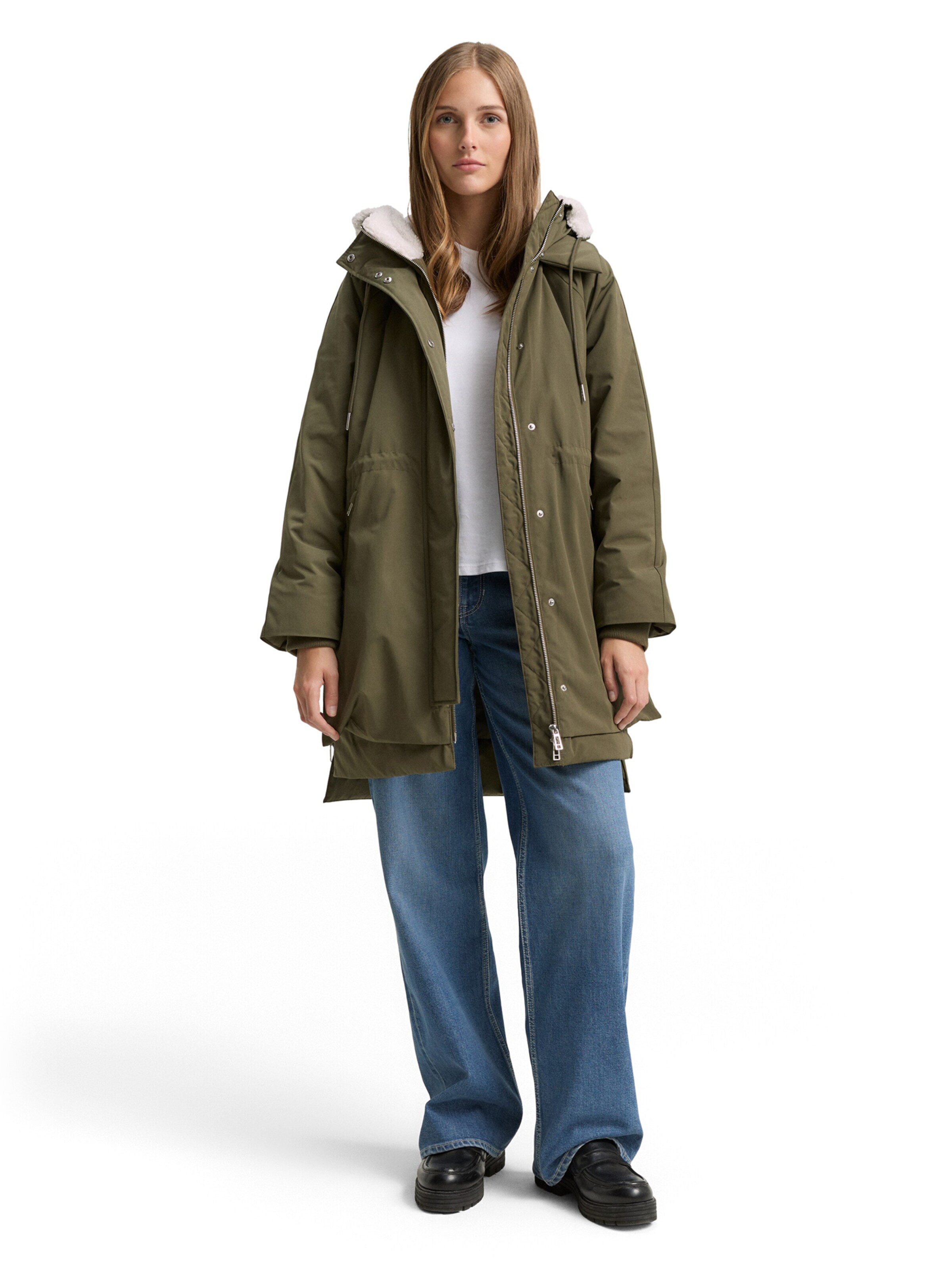 Parka d’hiver TOM TAILOR DENIM en vert