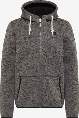 Schmuddelwedda Fleece Jacket in Grey: front