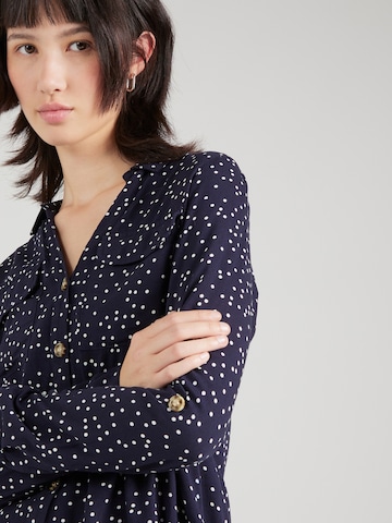 VERO MODA Bluse 'Bumpy' i blå