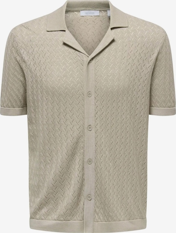 T-shirt 'ONSSANTO' Only & Sons en beige : devant