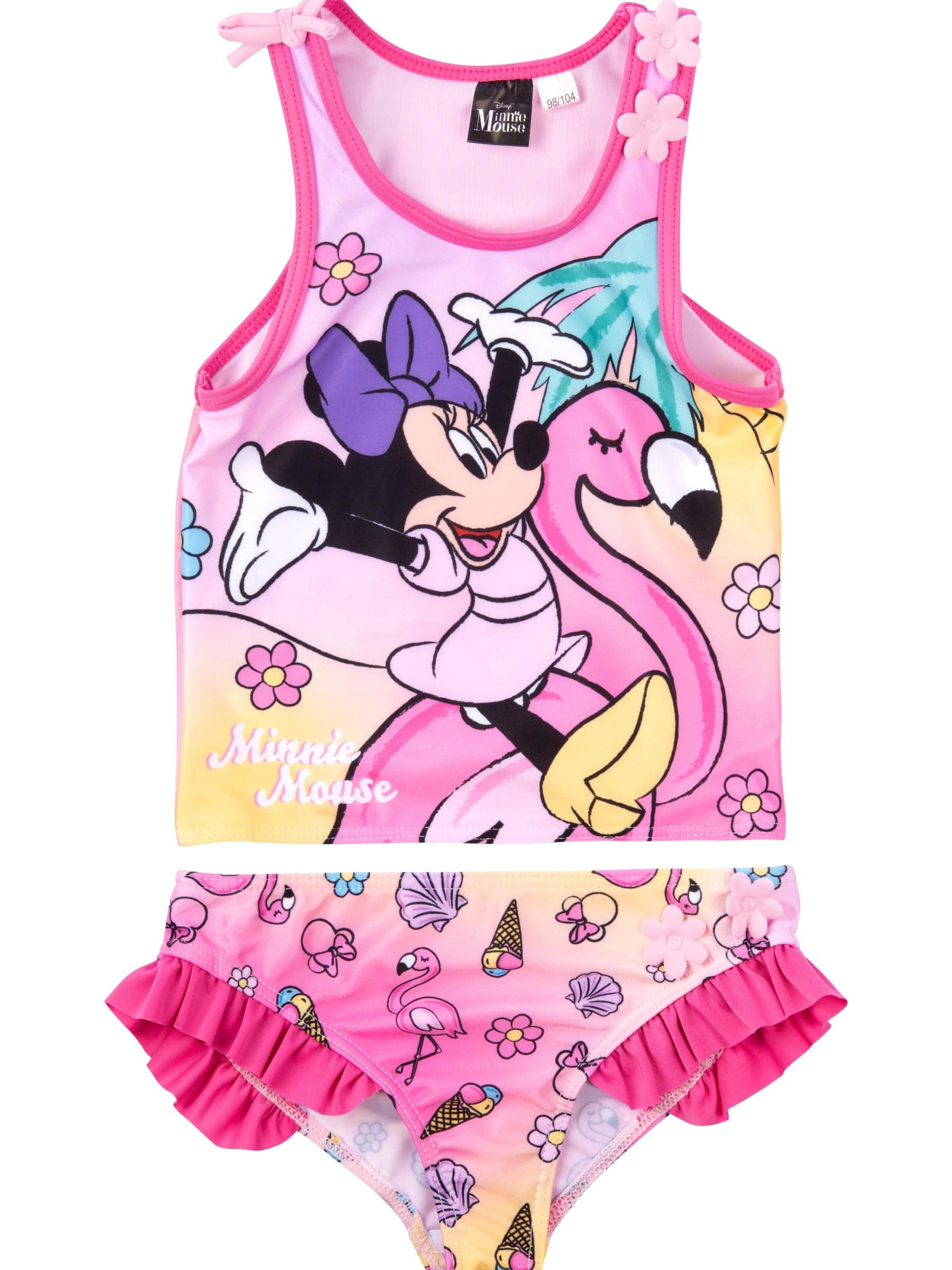 MINNIE MOUSE Bralette Bikini 'Tankini' in Pink: front