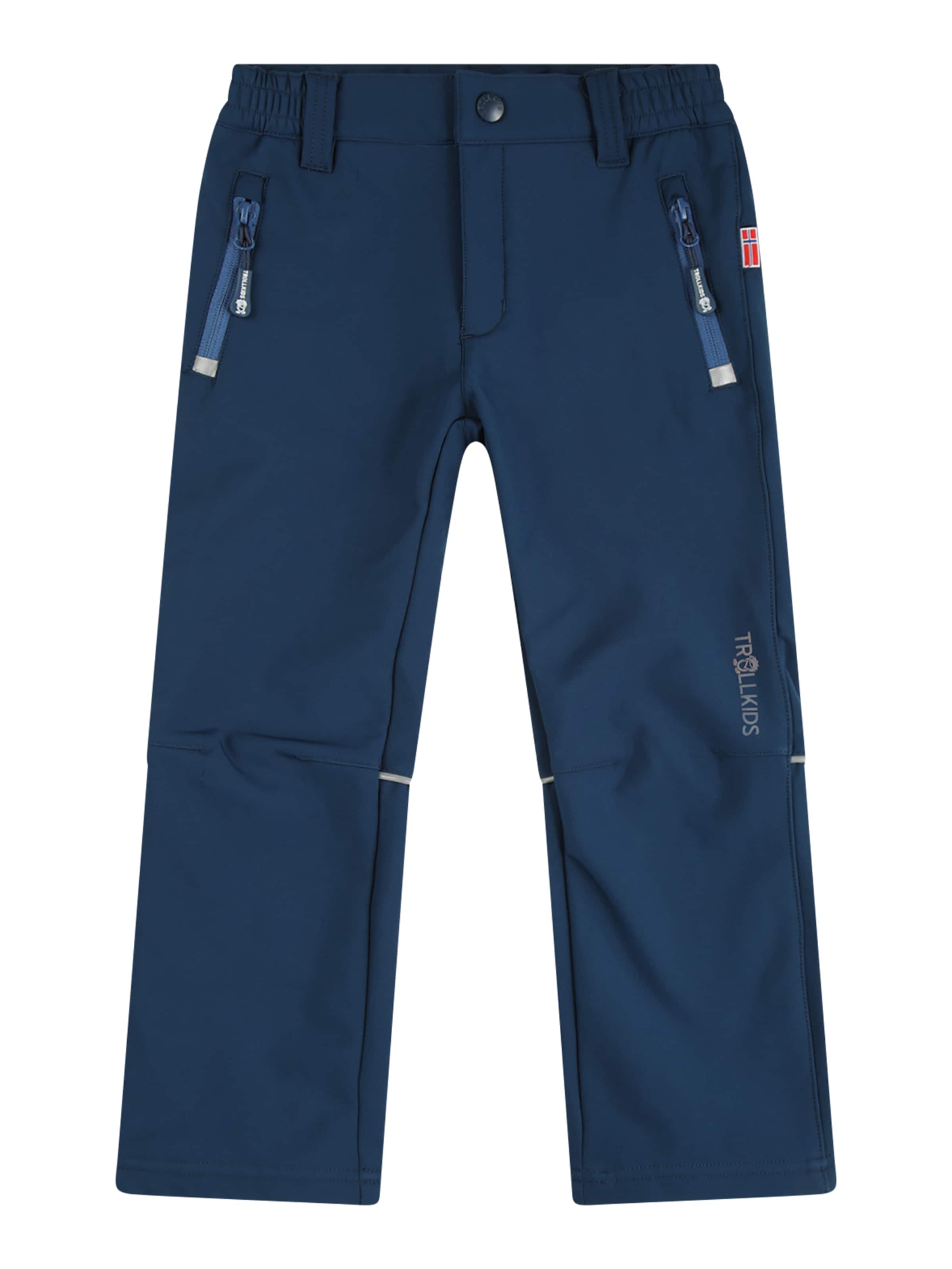 Regular Pantaloni outdoor 'Fjell' de la TROLLKIDS pe albastru: față