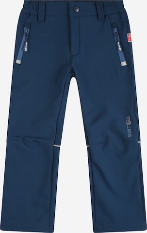 TROLLKIDS Regular Outdoor Pants 'Fjell' in Blue: front