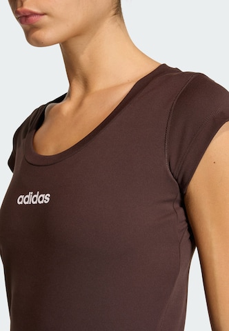 ADIDAS PERFORMANCE - Camiseta funcional 'Hyperglam' en marrón