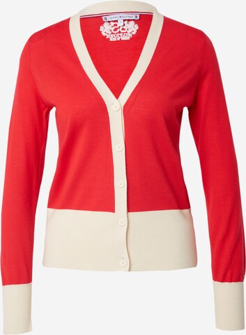 TOMMY HILFIGER Knit Cardigan in Red: front