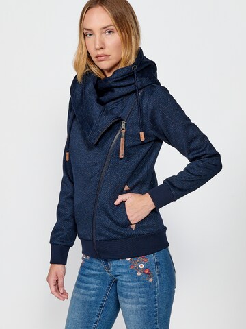 KOROSHI Sweatjacke in Blau