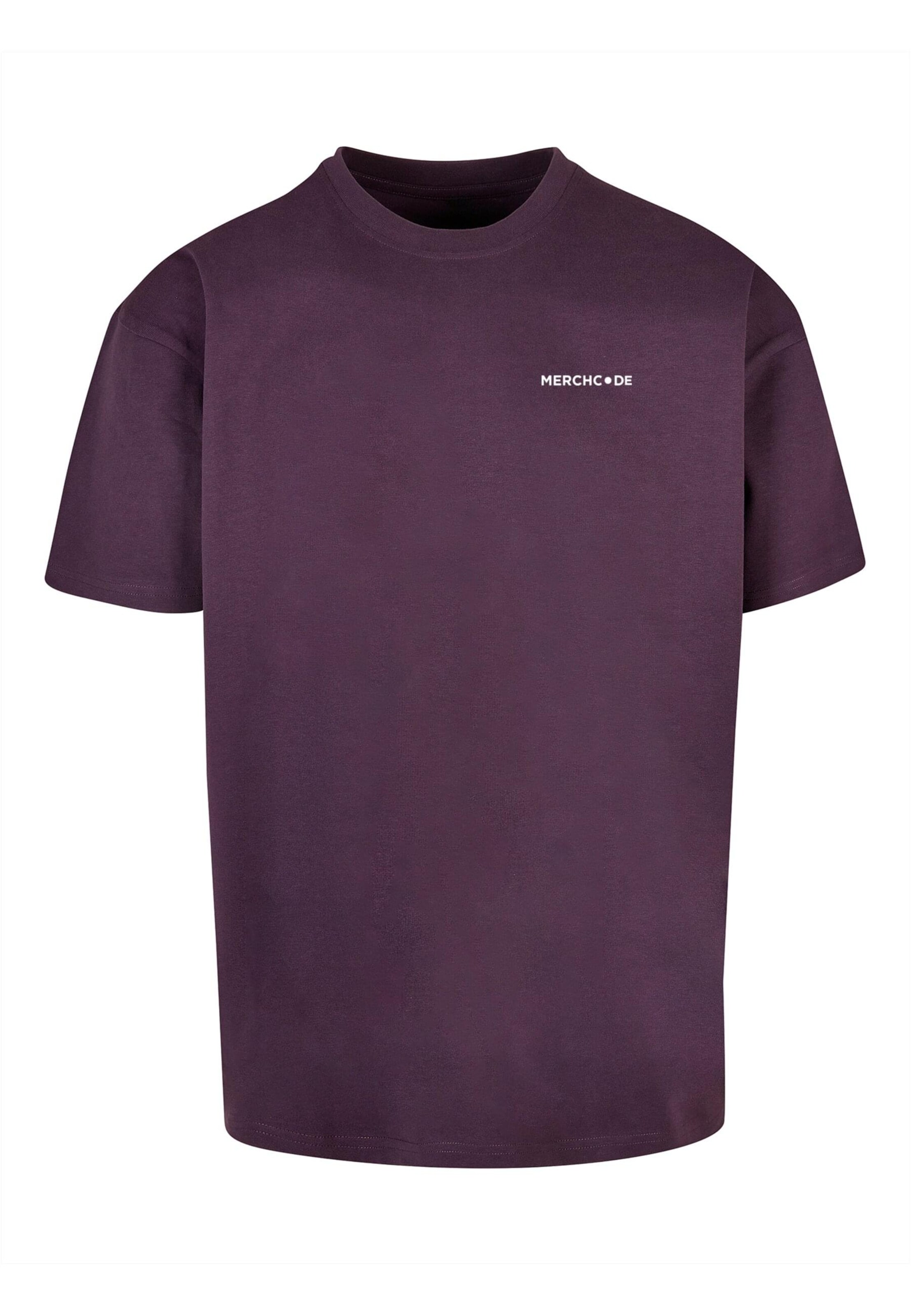 Merchcode Shirt 'Essentials New Generation' in Lila: voorkant