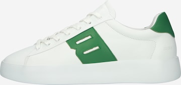 BLACKSTONE - Sapatilhas baixas 'Skarn Ray DG366' em branco: frente