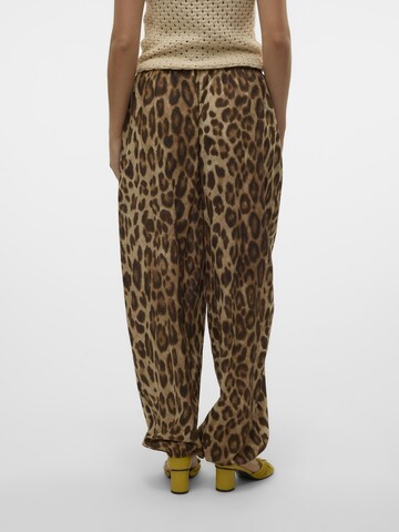 VERO MODA Tapered Broek 'VMRoxanne' in Bruin
