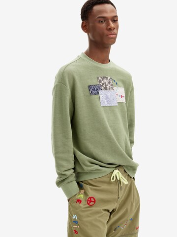 Desigual - Sweatshirt em verde