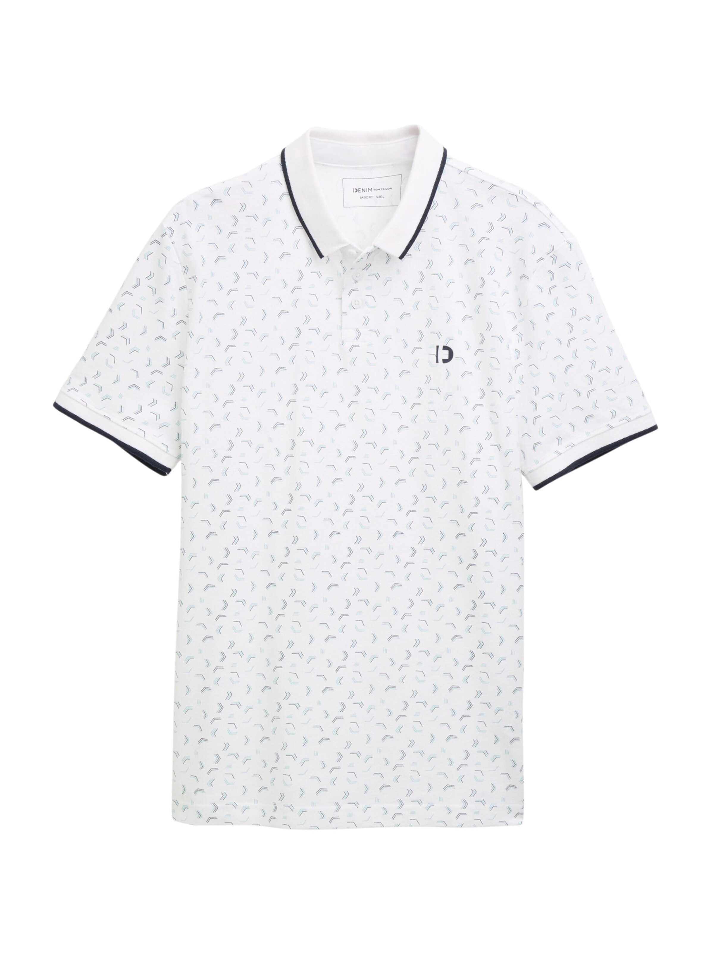 TOM TAILOR DENIM T-shirt i vit: framsida