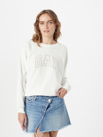 GAP Sweatshirt in Wit: voorkant