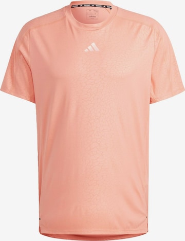T-Shirt fonctionnel 'Workout' ADIDAS PERFORMANCE en orange : devant