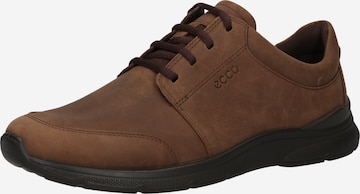 ECCO Athletic Lace-Up Shoes 'Irving' in Brown: front