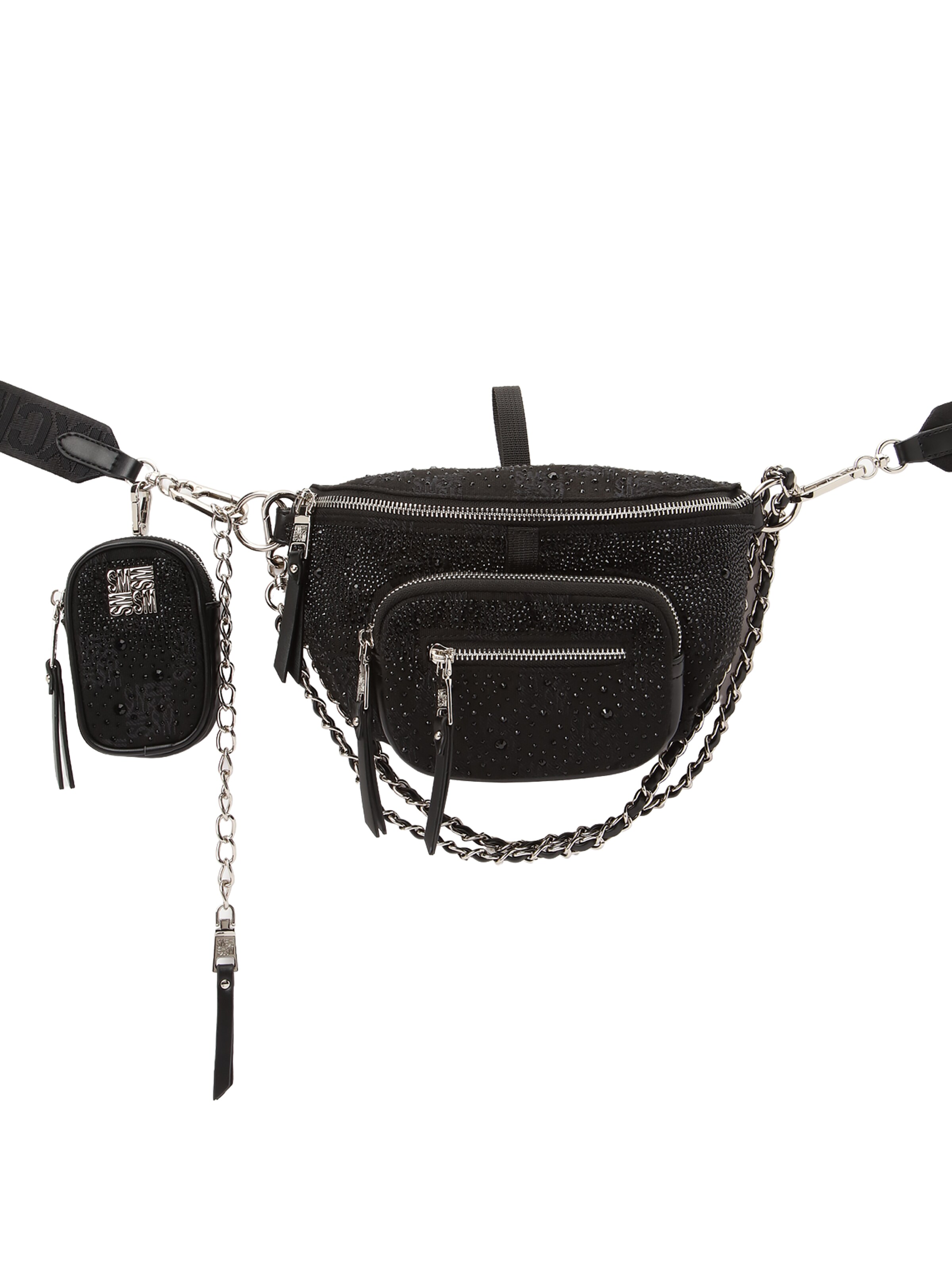 STEVE MADDEN Gürteltasche 'Bmax-12' in Schwarz: Vorderseite