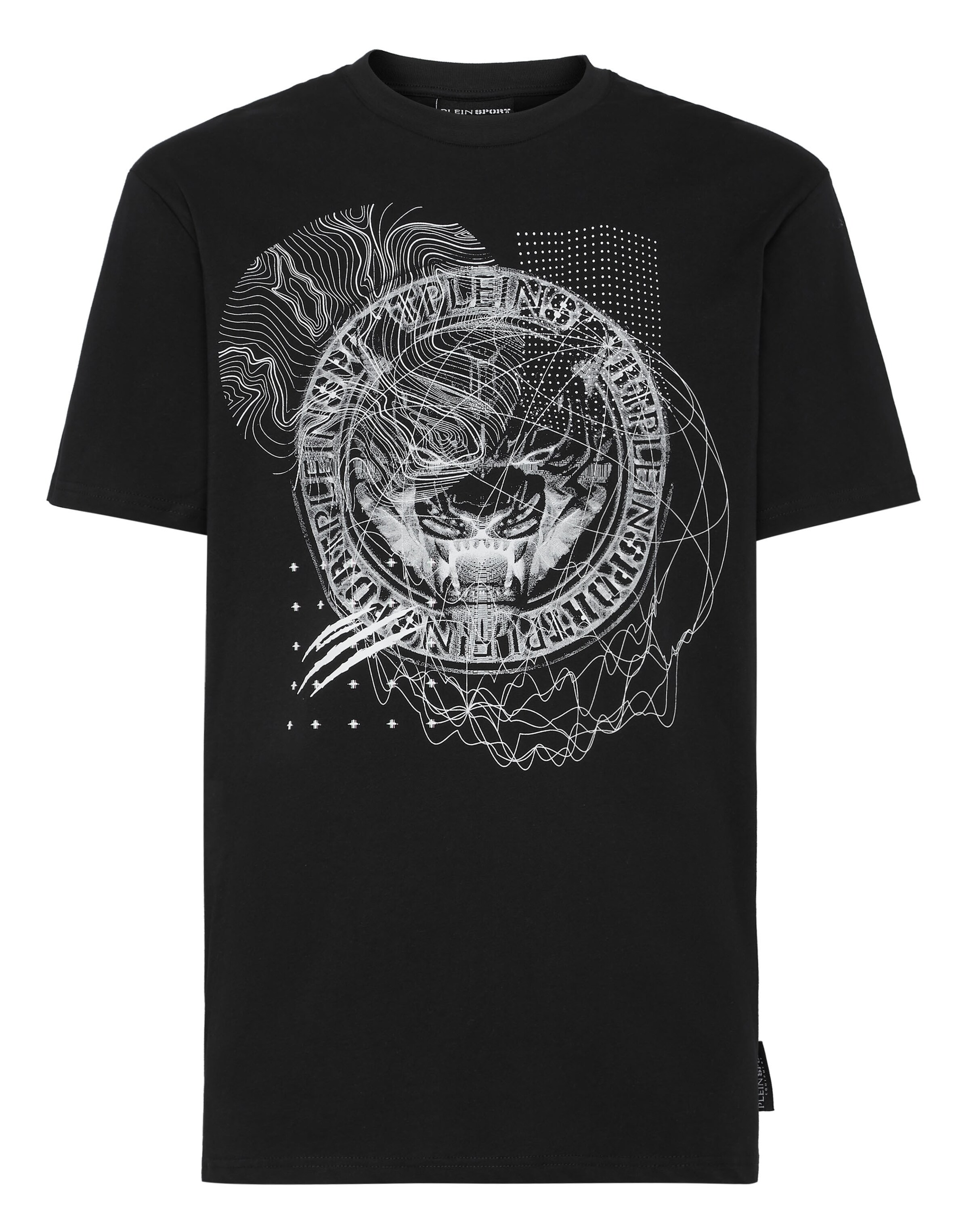 Plein Sport Shirt 'Tiger' in Black: front