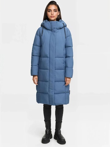 MARIKOO Winter Coat 'Tabiaa' in Blue: front