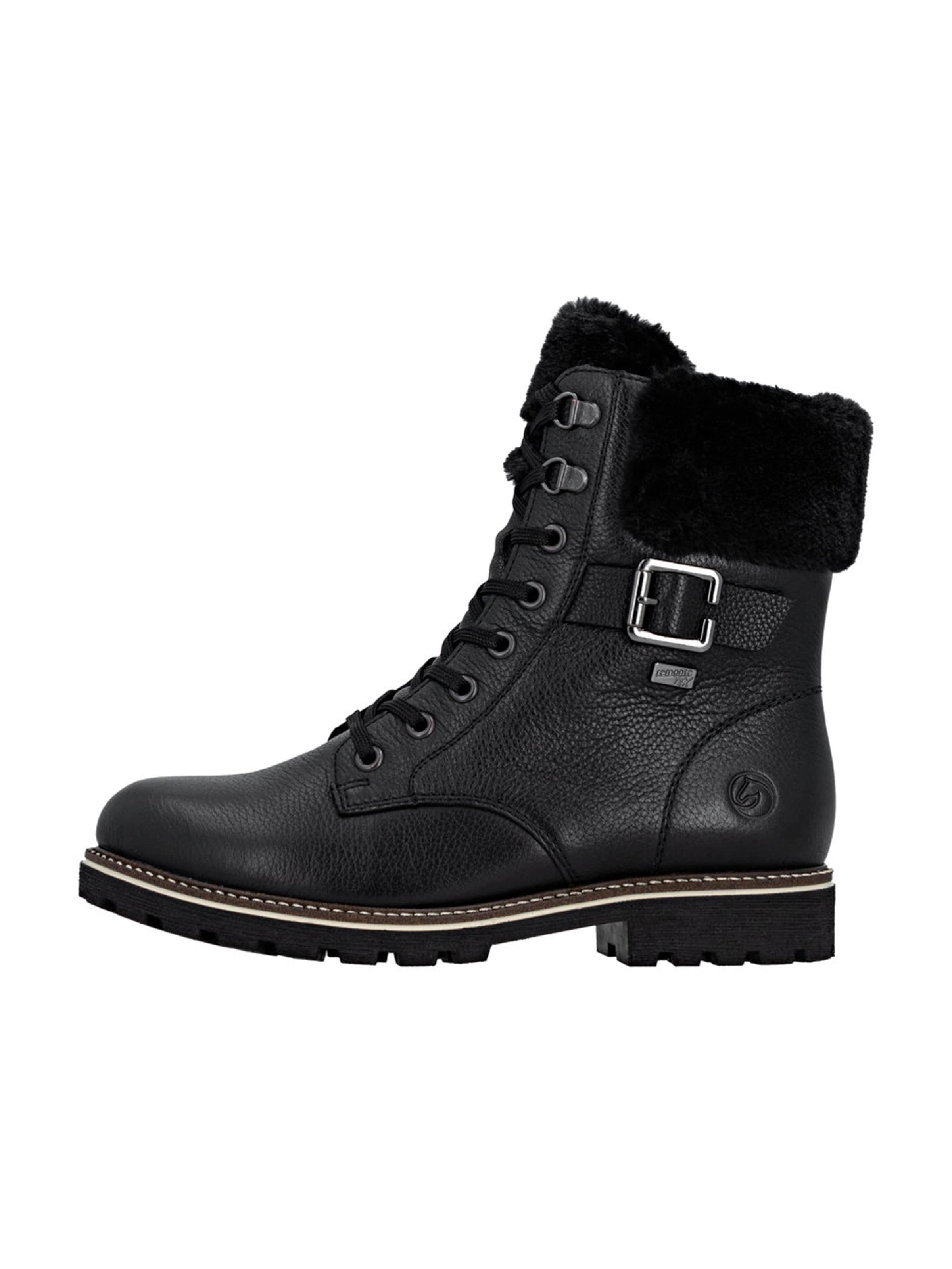 REMONTE Lace-up bootie in Black