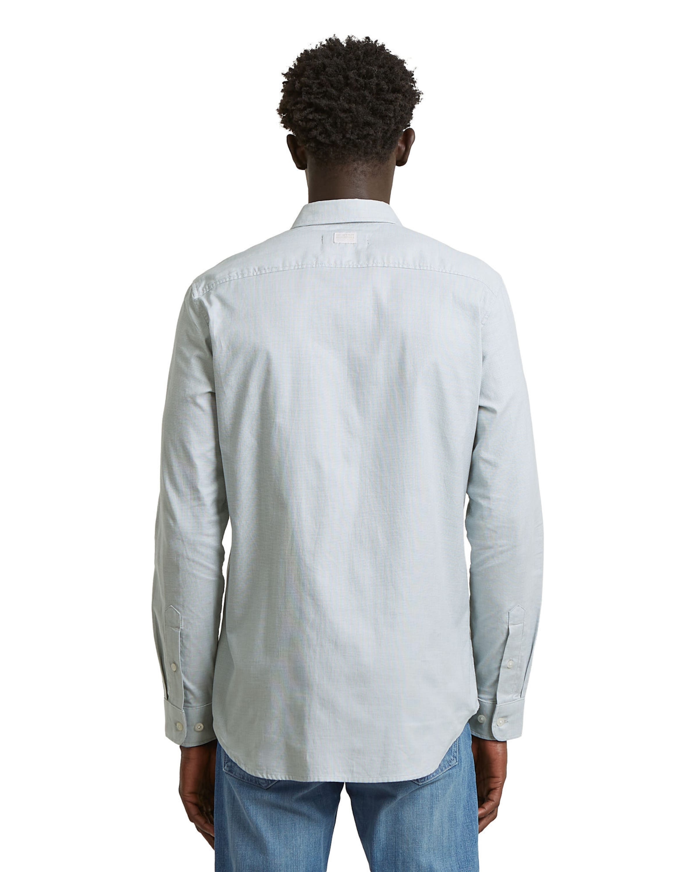 G-STAR Slim Fit Hemd - 'Marine Slim Shirt' in Blau