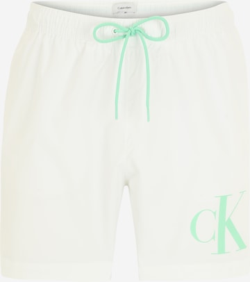 Calvin Klein Swimwear Badeshorts i hvit: forside