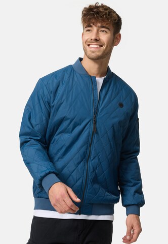 INDICODE JEANS Tussenjas 'Novak' in Blauw: voorkant