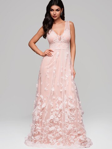 Ombre Evening dress in Pink: front