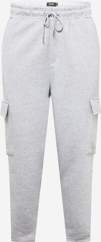 BURTON MENSWEAR LONDON Tapered Cargobroek in Grijs: voorkant