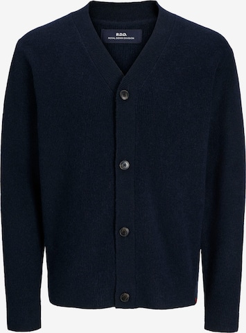 R.D.D. ROYAL DENIM DIVISION Gebreid vest 'RDDLARRY' in Blauw: voorkant