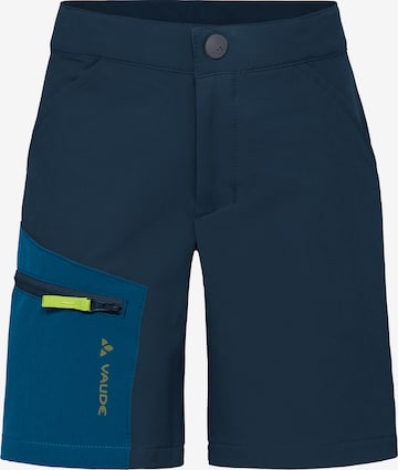VAUDE Regular Outdoor trousers 'Rokua' in Blue: front