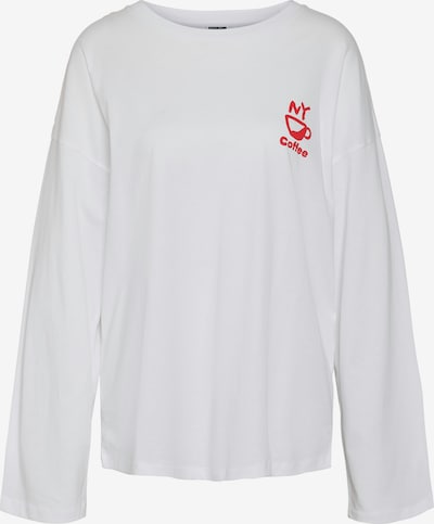 Marškinėliai 'NMIDA' iš Noisy may, spalva – ugnies raudona / balta, Prekių apžvalga