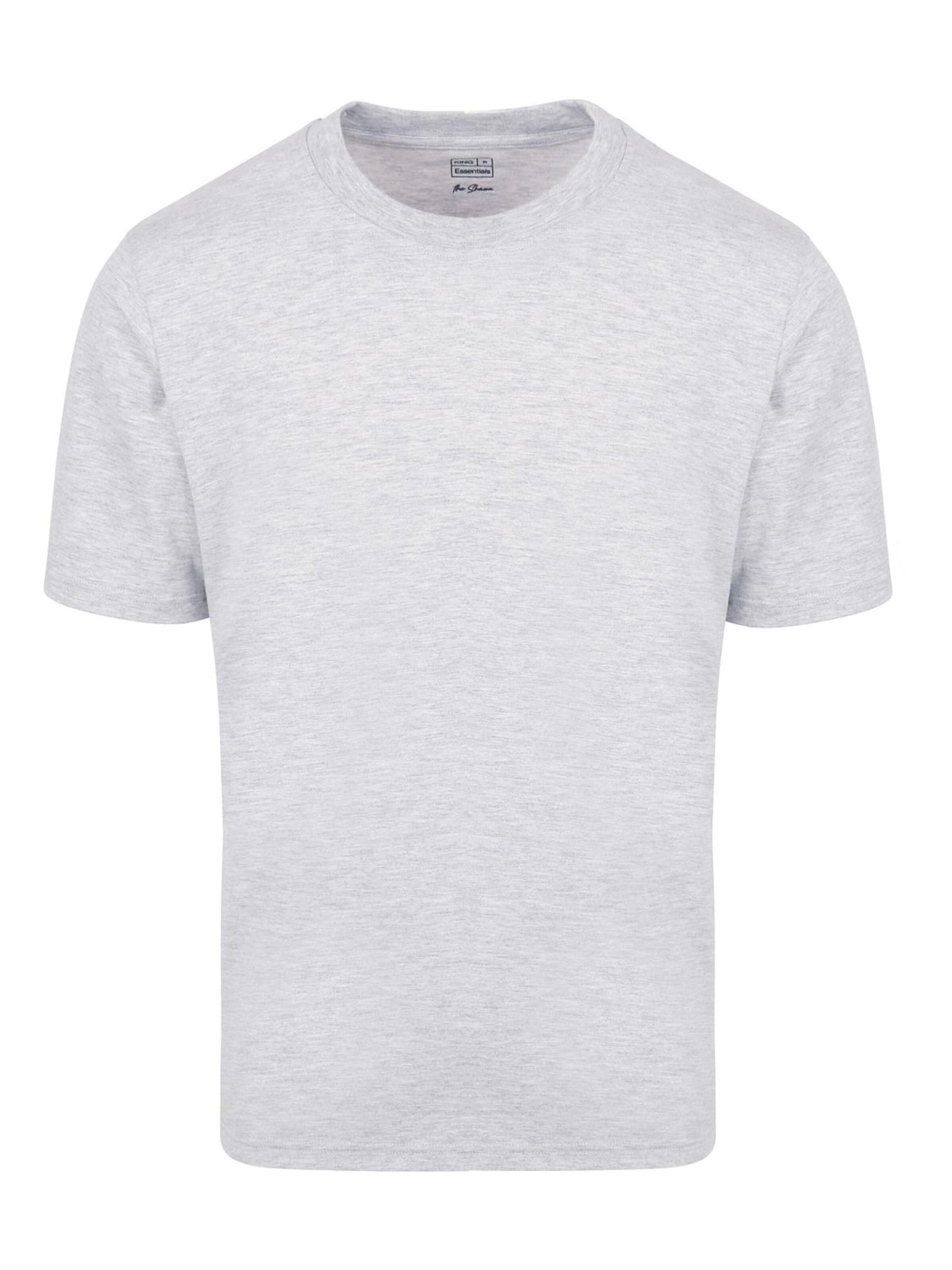 KING Essentials Shirt 'The Shawn'‌‌‌‌‌‌‌‌‌‌ in Grau: Vorderseite