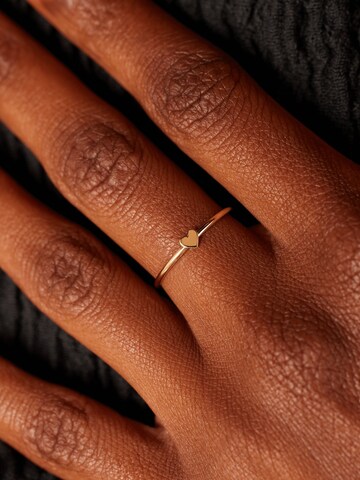 Lucardi Ring 'Klassisch' in Gold: front
