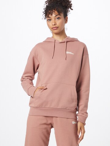 JACK WOLFSKIN Sportsweatshirt in Pink: predná strana