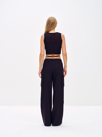 Tops en tricot 'Salma' ABOUT YOU x Toni Garrn en noir