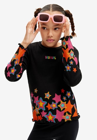 Desigual - Camiseta en negro: frente