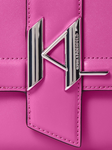 Karl Lagerfeld Schoudertas 'Saddle' in Roze