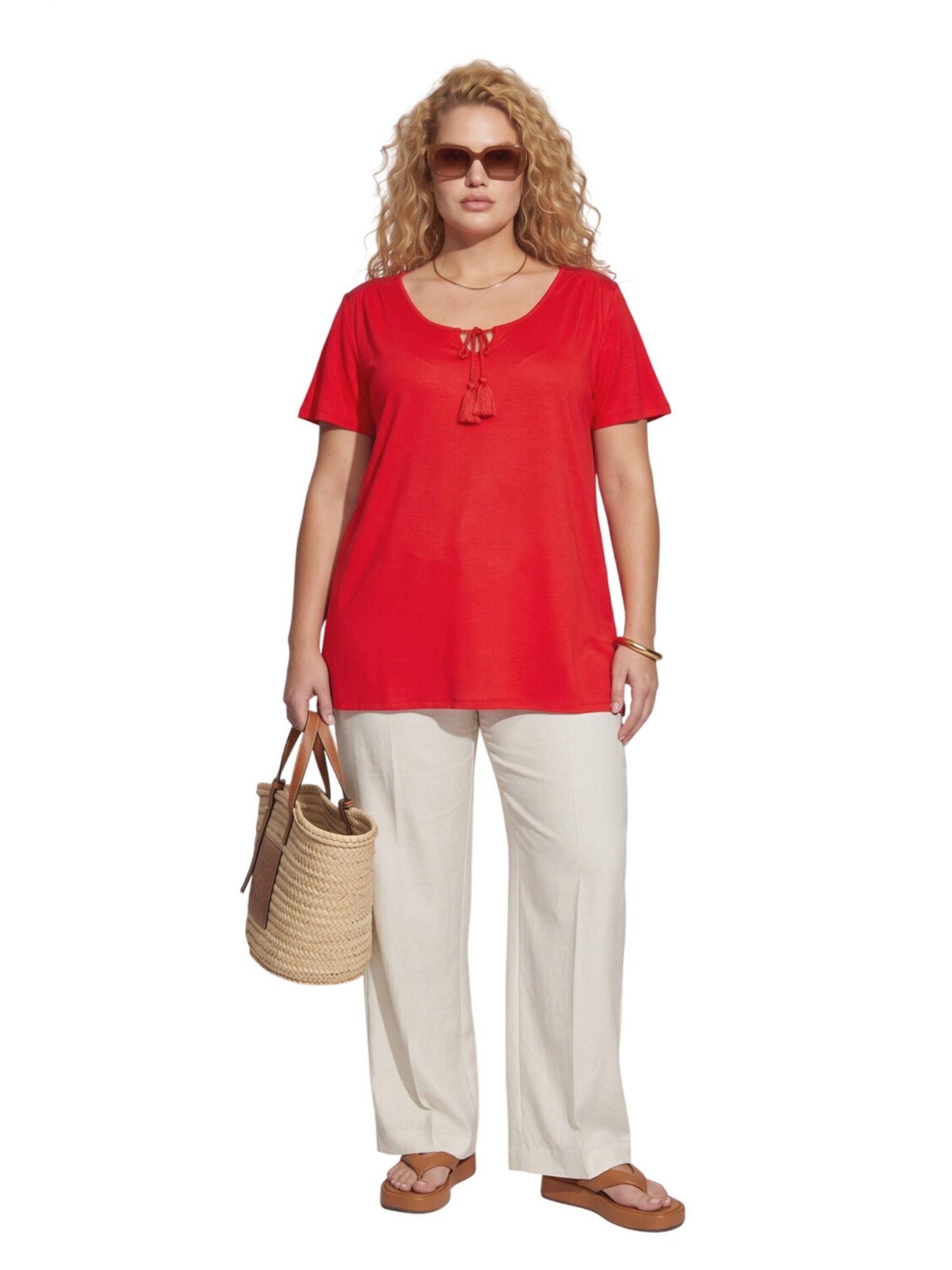 Shape Of You Blouse in Red
