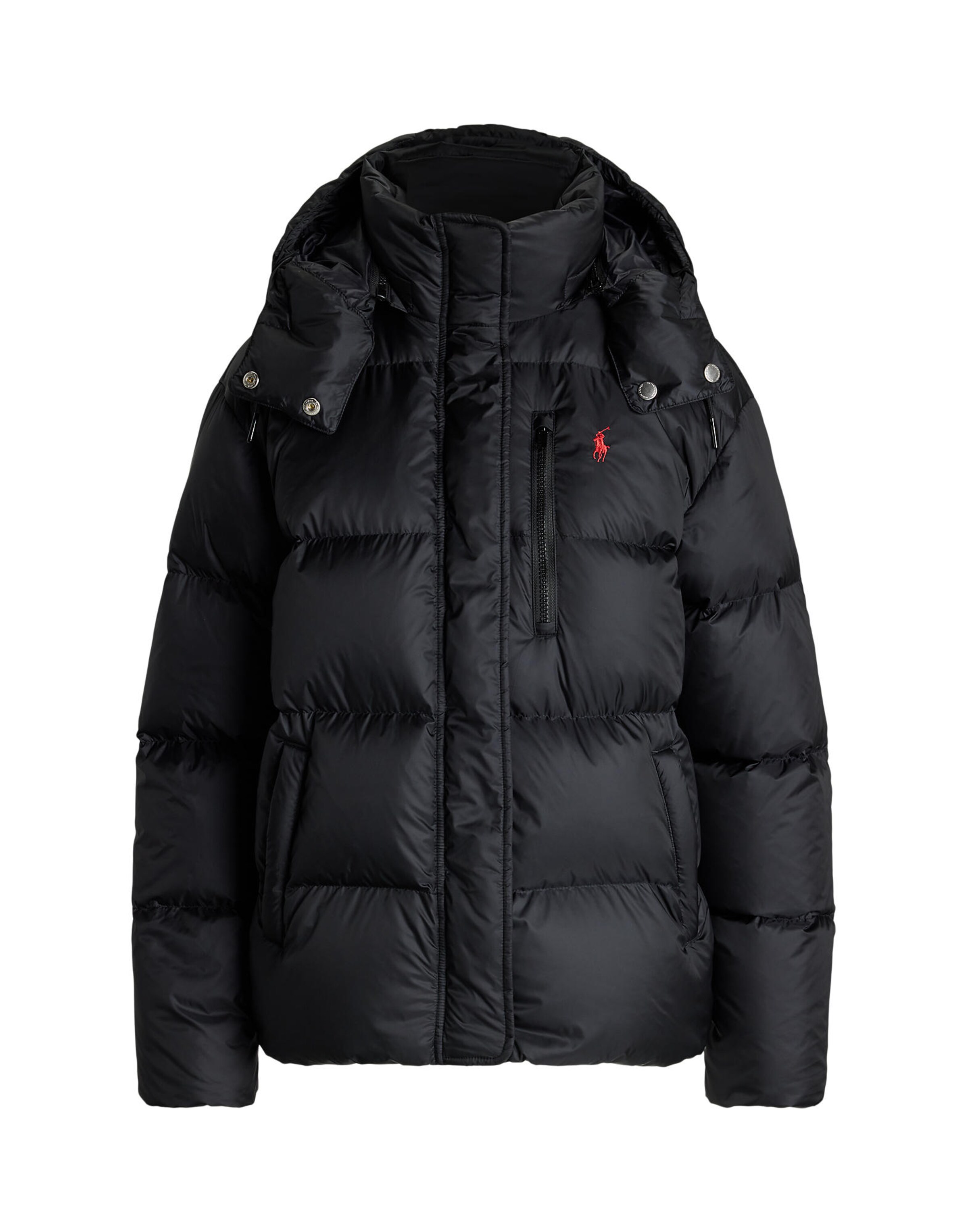 Polo Ralph Lauren Φθινοπωρινό και ανοιξιάτικο μπουφάν 'CRLY' σε μαύρο: μπροστά