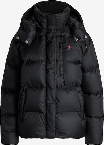 Polo Ralph Lauren Φθινοπωρινό και ανοιξιάτικο μπουφάν 'CRLY' σε μαύρο: μπροστά