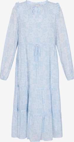 Usha - Vestido en azul: frente