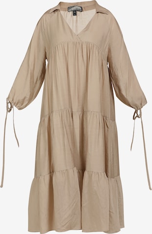 DreiMaster Vintage Summer Dress in Brown: front