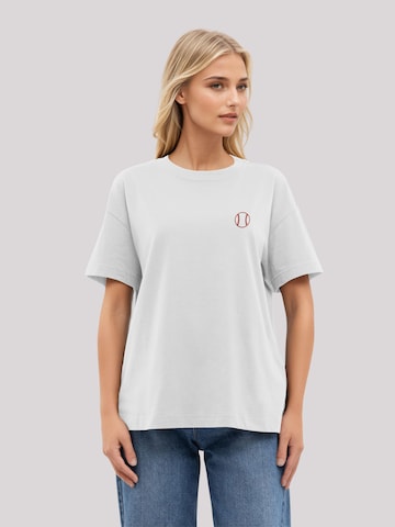 F4NT4STIC Shirt 'Baseball' in White: front