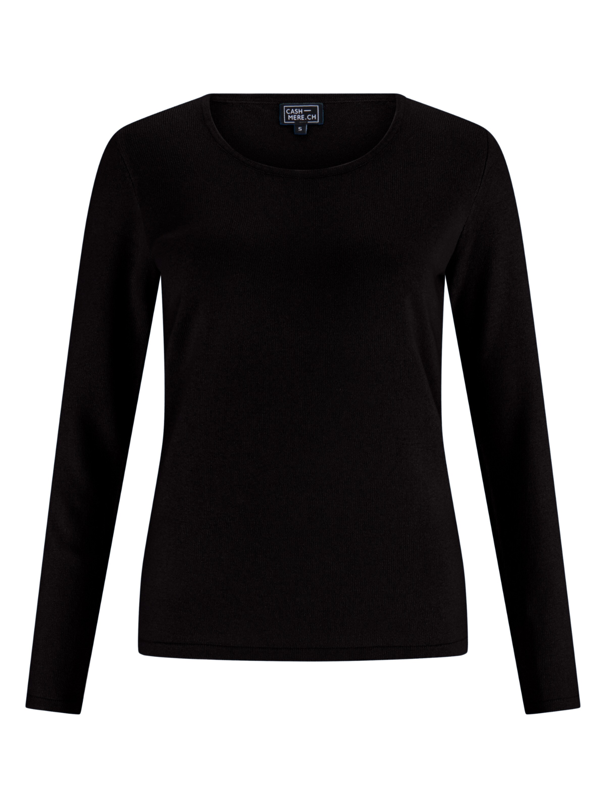 Pull-over CASH-MERE.CH en noir : devant