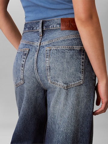 mėlyna Calvin Klein Jeans Plačios klešnės Džinsai