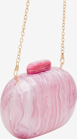 rozā faina "Clutch" stila somiņa