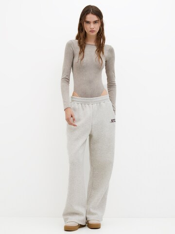 Body a maglietta di Pull&Bear in grigio