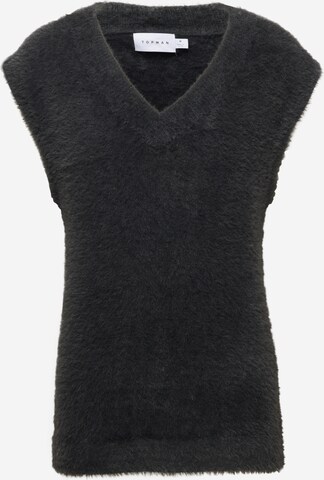 TOPMAN Sweater Vest in Black: front