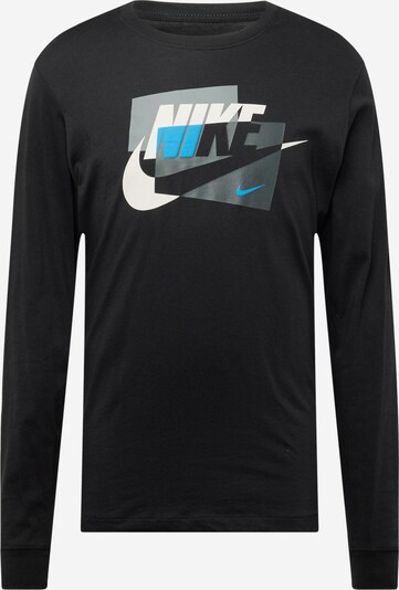 világoskék / szürke / fekete / fehér Nike Sportswear Póló 'CONNECT', Termék nézet